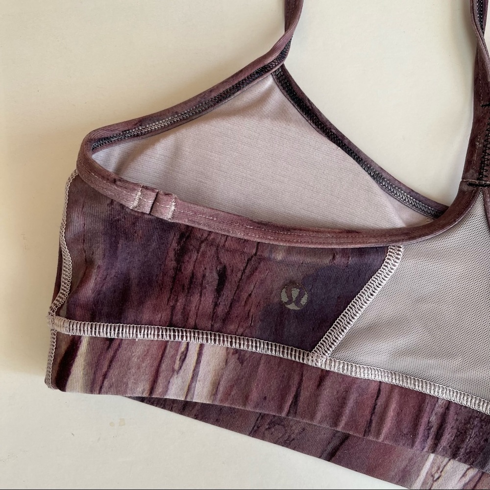 Lululemon Flow Y Bra IV Mini Haz Storm Mauve 8 - Picture 5 of 6